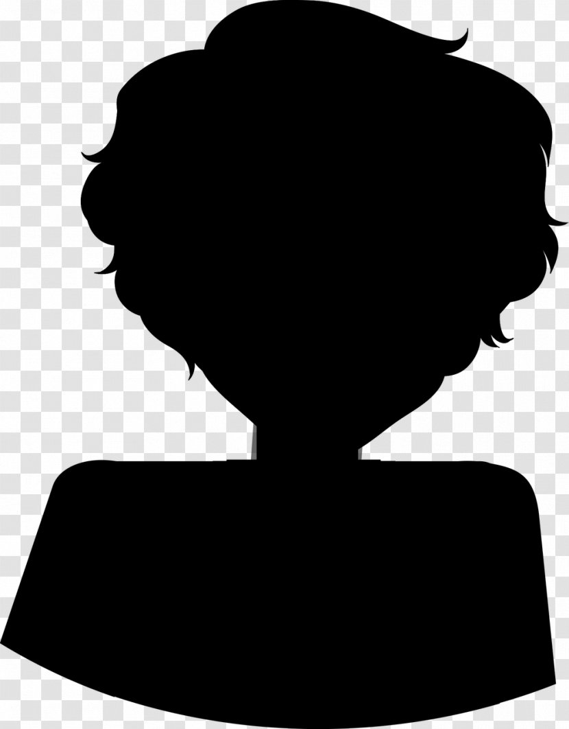 Clip Art Silhouette Black M - Neck Transparent PNG