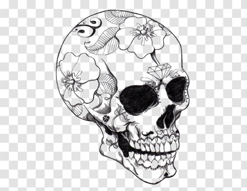 Calavera Coloring Book Skull Pages For Adults - Organism Transparent PNG