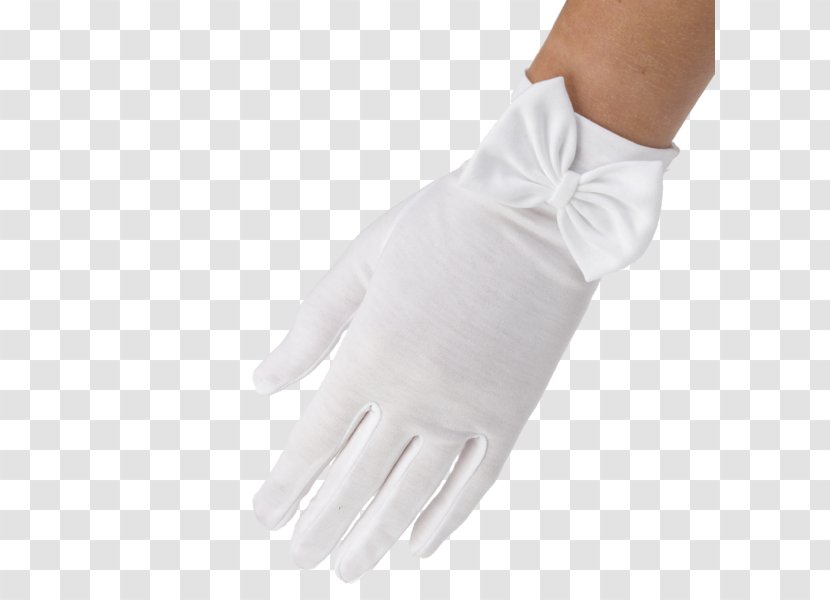 Evening Glove Jersey Thumb Cornelia James - White - Pure Cotton Transparent PNG