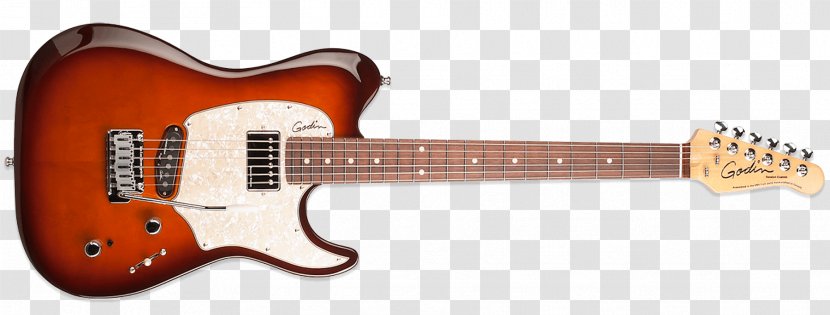 Godin Guitar Musical Instruments Fender Stratocaster Telecaster - Single Coil Pickup - Light Burst Transparent PNG