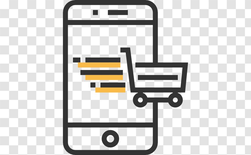 Responsive Web Design Mobile Phones Online Shopping - Yellow - Ecommerce Transparent PNG