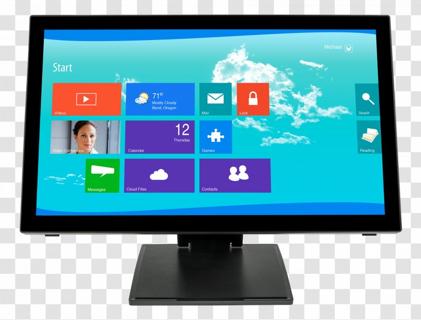 LED-backlit LCD Computer Monitors Television Liquid-crystal Display Touchscreen - High Tech Screen Transparent PNG