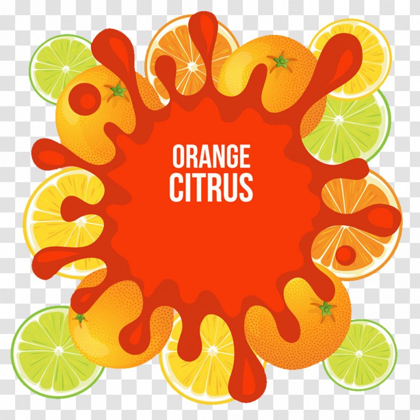 Orange Juice Clip Art - Fruit - Decorative Patterns Material Transparent PNG
