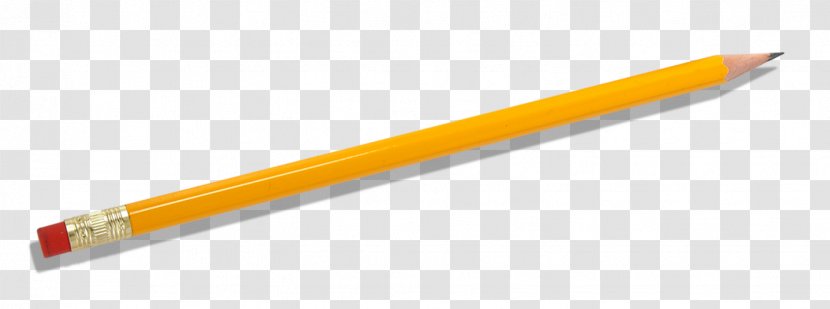 Pencil Yellow Material - With A Eraser Transparent PNG