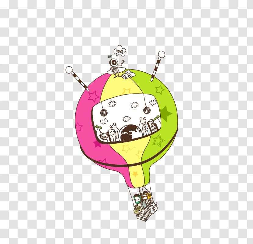 Cartoon Drawing Illustration - Non-mainstream Parachute Transparent PNG