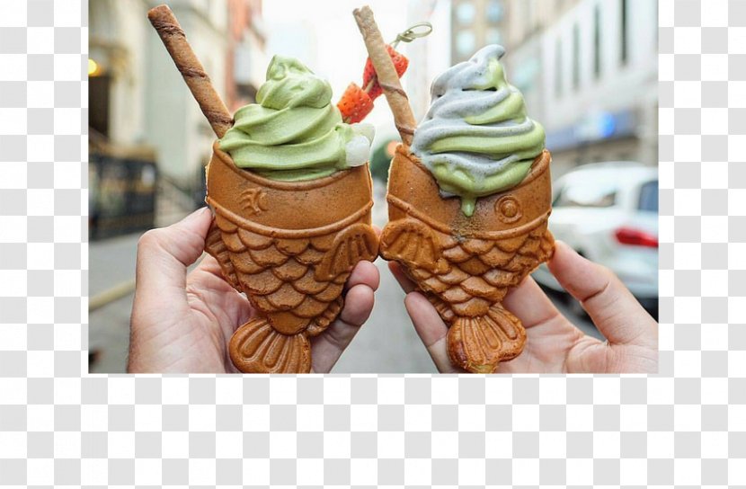 Ice Cream Cones Taiyaki New York City Fish-shaped Pastry Transparent PNG