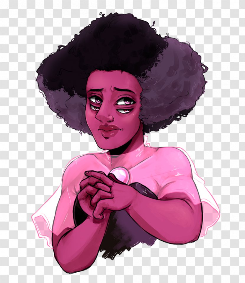 Steven Universe Rhodonite Drawing Rose Quartz - Wig Transparent PNG