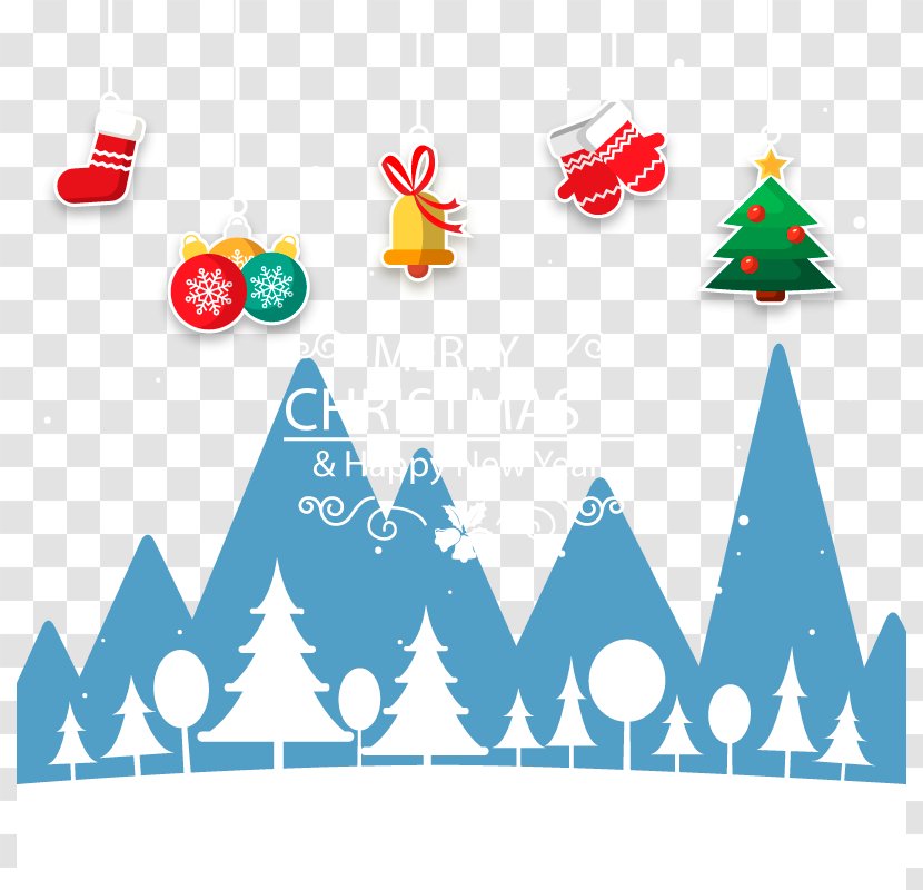 Christmas Ornament Wish Card - Holiday - Vector Mountain Transparent PNG