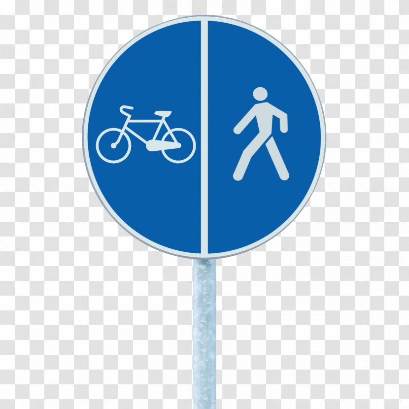 Germany Bicycle Cycling Pedestrian Road - Lane - Roadside Signs Transparent PNG