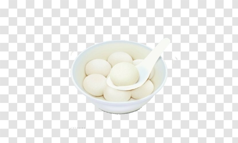 Spoon Egg Tableware - Dishware - A Bowl Of Glutinous Rice Balls Transparent PNG