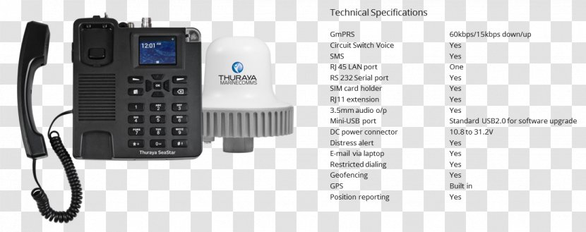 Thuraya Satellite Phones Telephone Communications - Seastar Transparent PNG