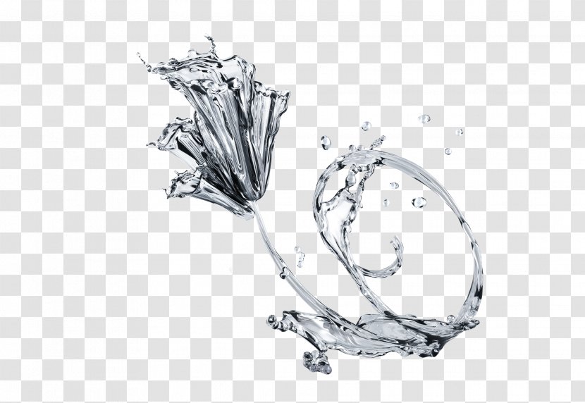Water,flower - Color - Body Jewelry Transparent PNG