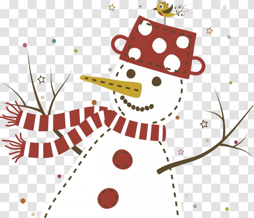 Paper Christmas Clip Art - Cartoon - Vector Bird Snowman Transparent PNG
