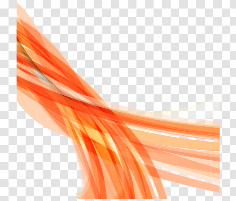 Euclidean Vector Abstraction Line Orange - Geometry - Cool Abstract Gradient Lines Transparent PNG