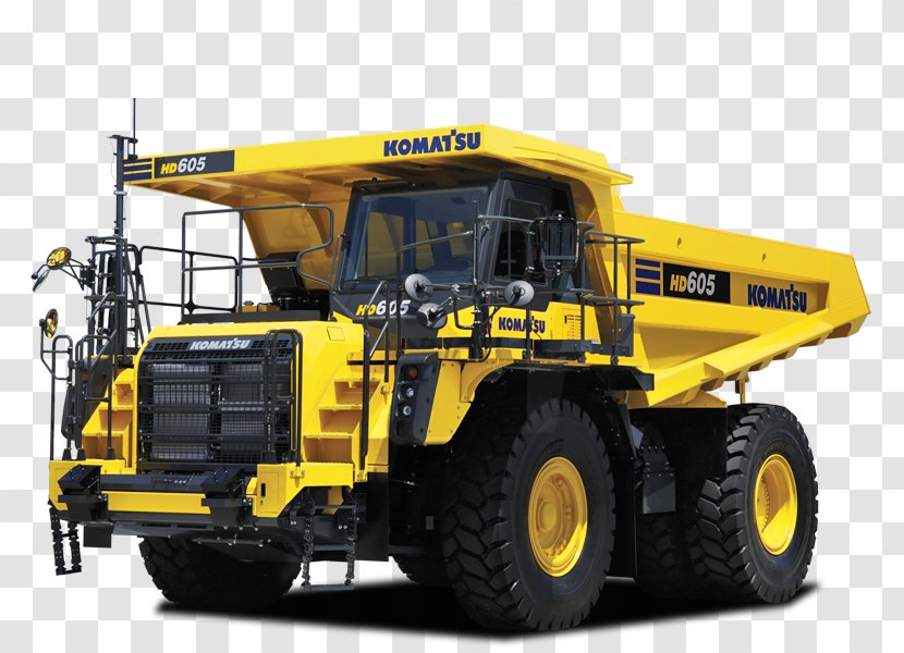 Komatsu Limited Caterpillar Inc. Heavy Machinery Dump Truck Mining - Transport Transparent PNG