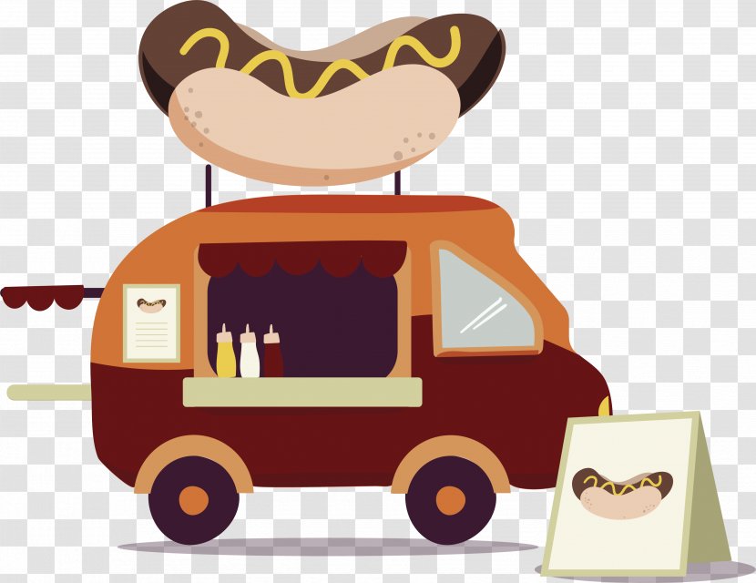 Hot Dog Sushi Take-out Dining Car - Toy - Takeout Hotdog Diner Transparent PNG