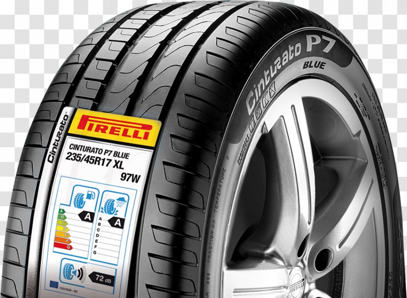 Car Pirelli Cinturato Tire Tyre Label - Motor Vehicle - European Transparent PNG