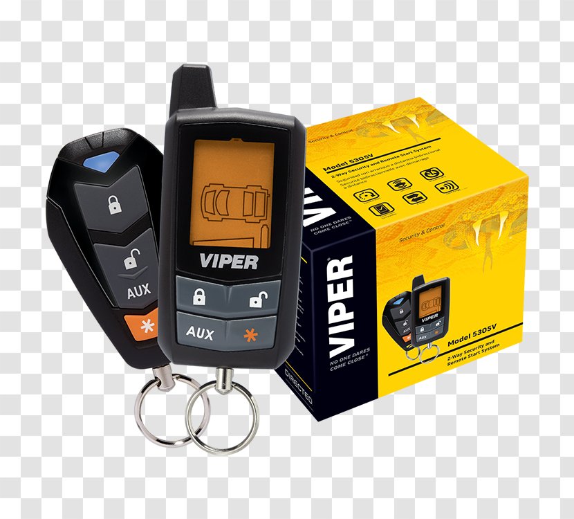 Car Alarms Remote Starter Viper 2 Way System Controls - Cartoon - Start Transparent PNG