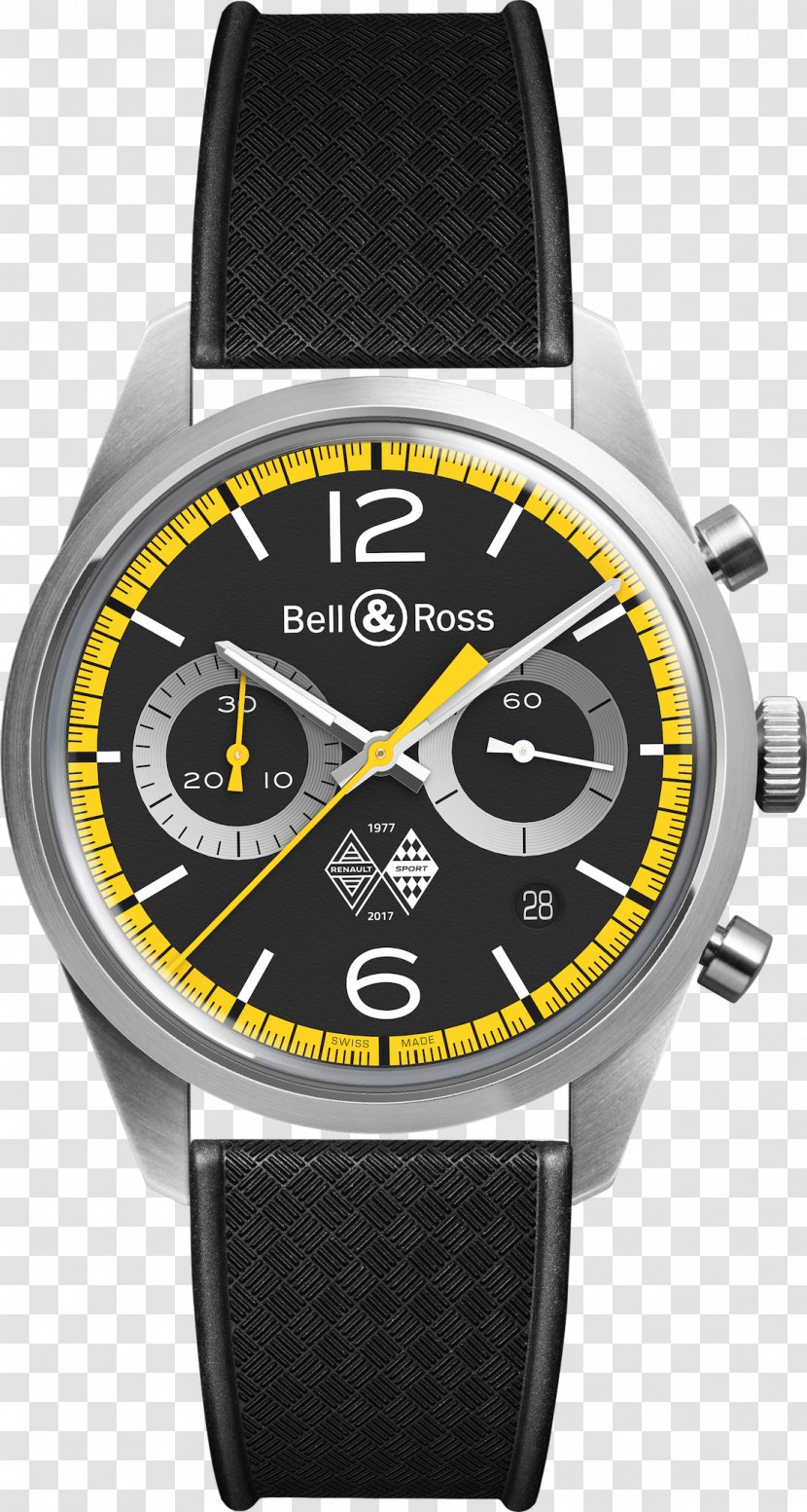 Bell & Ross, Inc. Chronograph Watch Strap Transparent PNG