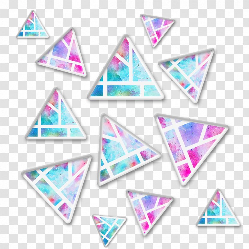 Watercolor Painting Triangle Desktop Wallpaper Image - Shape - Diamond Geometric Transparent PNG