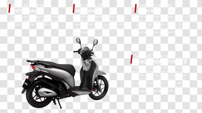 Honda Motor Company Motorized Scooter SH Motorcycle - Automotive Design - HONDA Transparent PNG