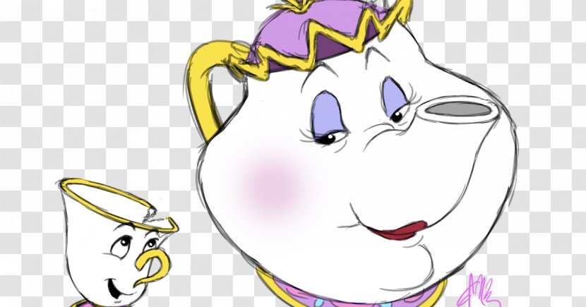 Mrs. Potts Belle Beast The Walt Disney Company YouTube - Cartoon - Youtube Transparent PNG