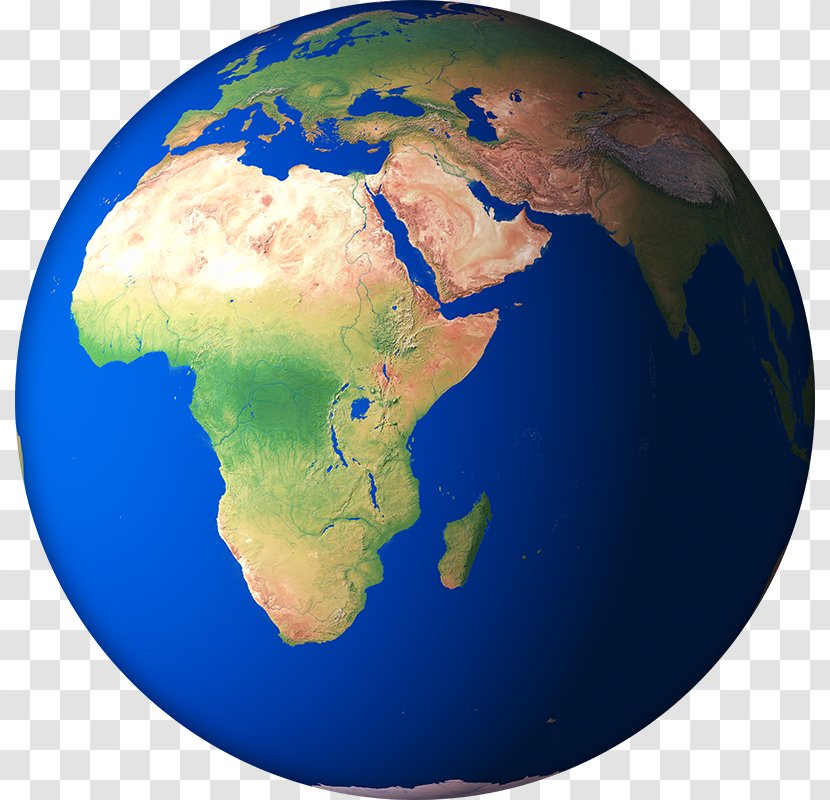 Africa Middle East Geography Continent Technology - World - 3D-Earth-Render-04 Transparent PNG