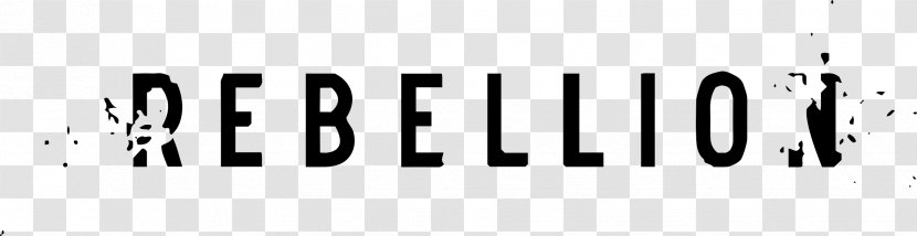 Logo Rebellion Calligraphy - Monochrome - Spike Transparent PNG
