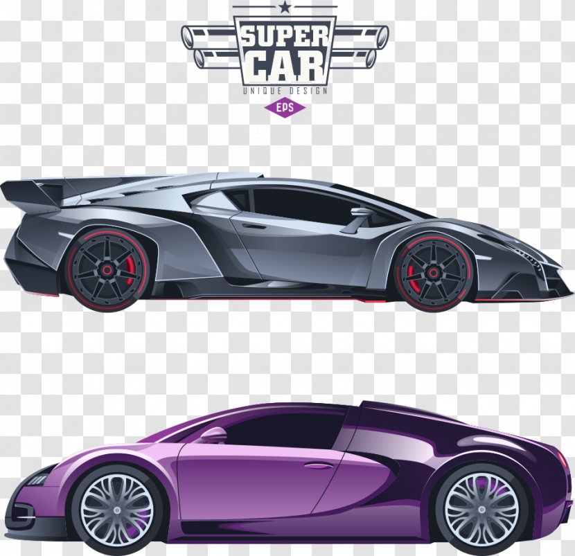 Sports Car Luxury Vehicle Illustration - Wheel - Cool Vector Transparent PNG