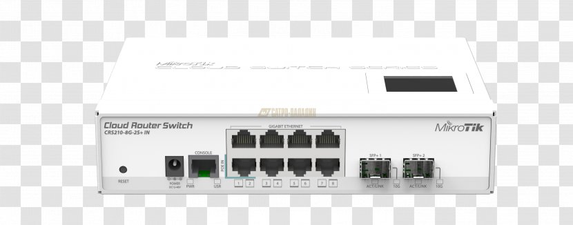 MikroTik Router Gigabit Ethernet Network Switch Small Form-factor Pluggable Transceiver - Computer Port - Ports Transparent PNG