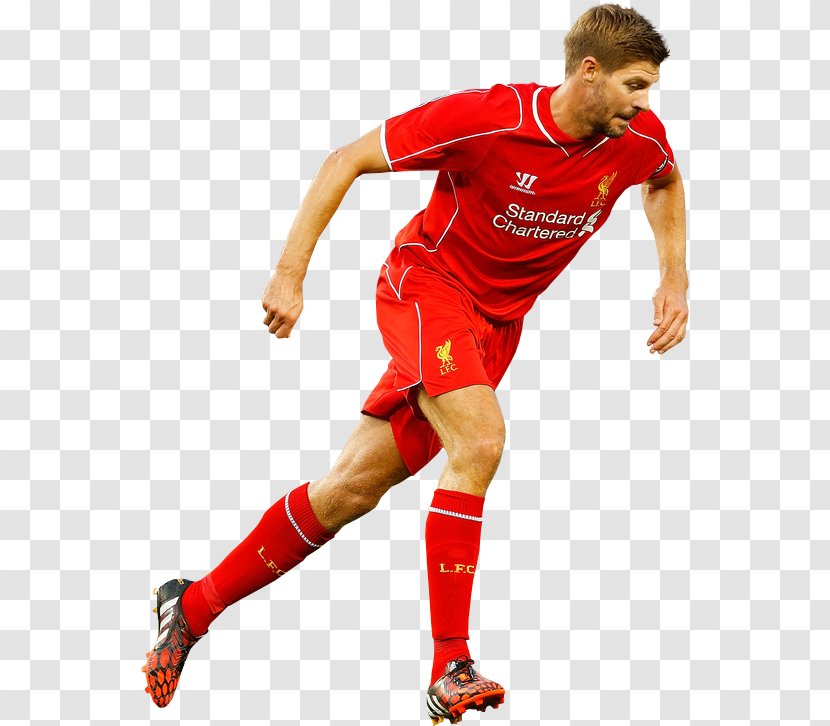 Team Sport Football Player Jersey - Rendering - Steven Gerrard Transparent PNG