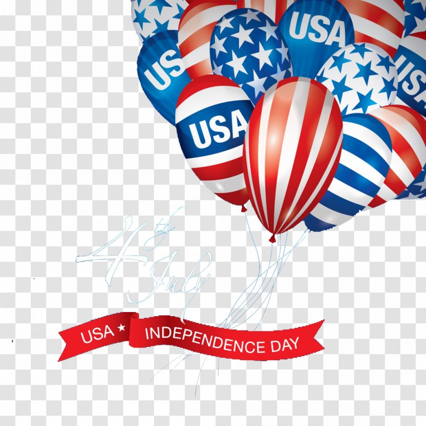 Flag Of The United States Independence Day Labor - Celebration Balloons Transparent PNG