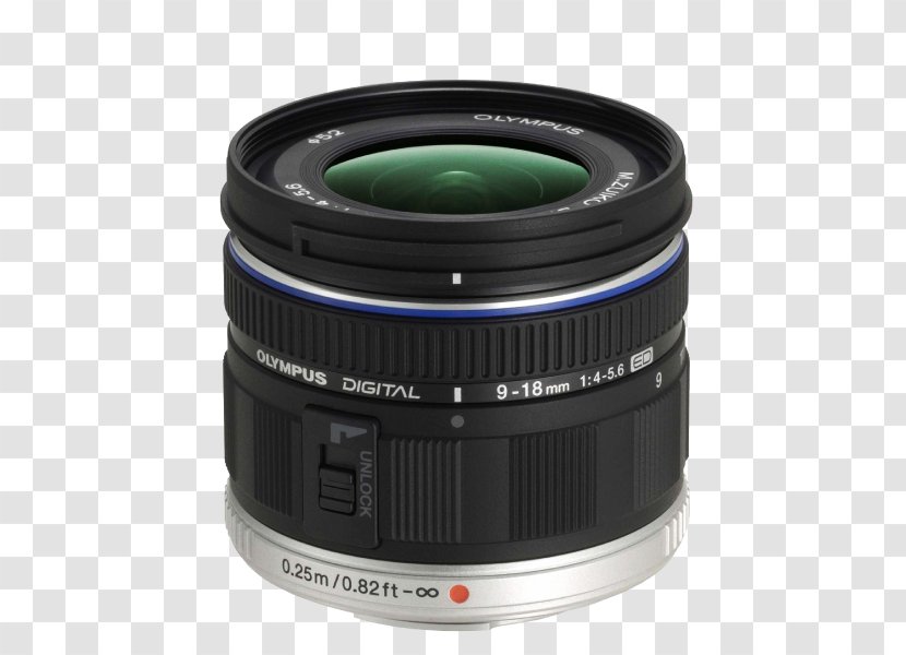 Micro Four Thirds System Camera Lens Olympus M.Zuiko Digital ED 9-18mm F/4-5.6 - Cameras Transparent PNG