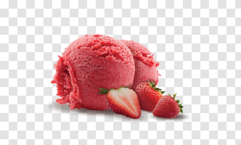 Gelato Strawberry Ice Cream Frozen Yogurt Milk - Restaurant Transparent PNG