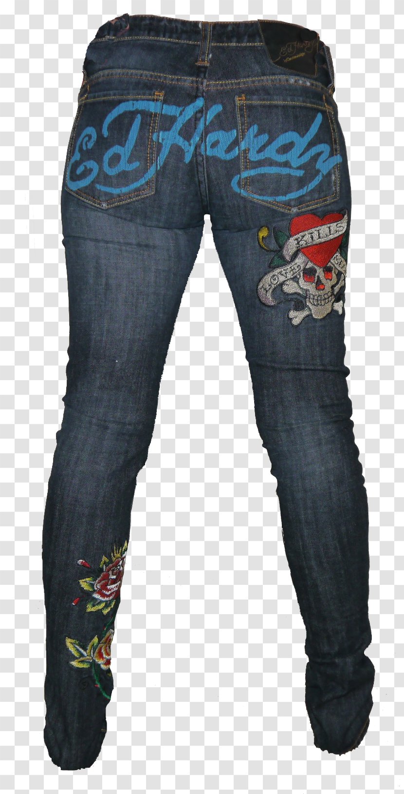 Jeans Denim Don Ed Hardy - Trousers Transparent PNG