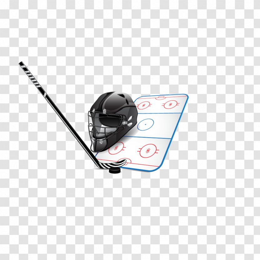 Ice Hockey Stick Puck Field - Sports Equipment Transparent PNG