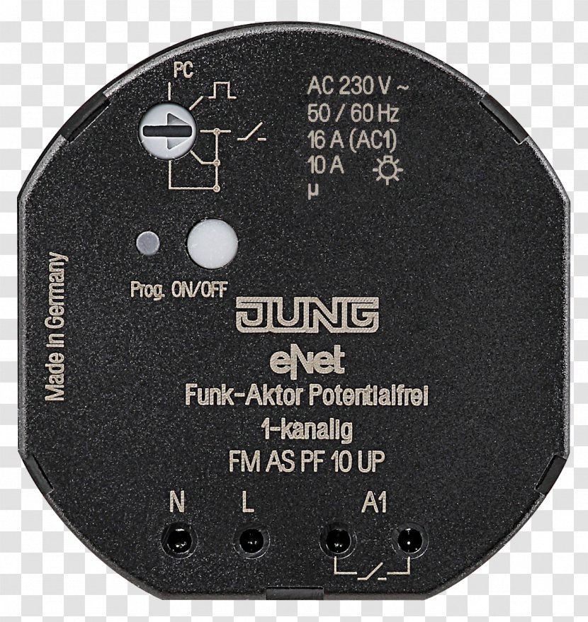 Jung EIB KNX Switching Actuator 1-ch FM AS Home Automation Dimmer Flush Mounted 20 Electrical Switches - Label Transparent PNG