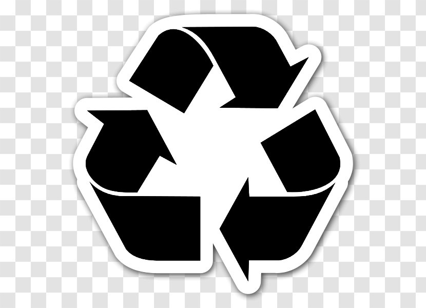 Paper Recycling Symbol Glass Waste - Sticker - Throwing Rubbish Transparent PNG