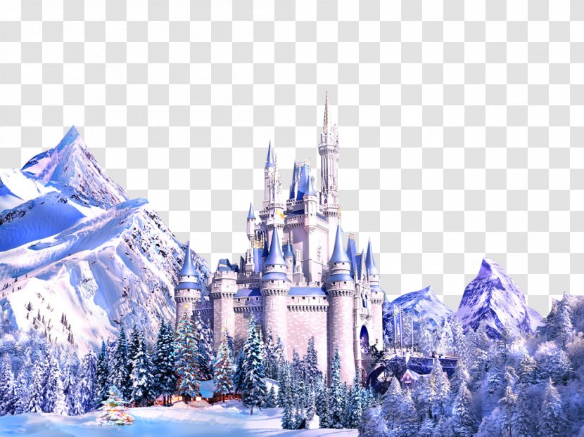 The Snow Queen Elsa Castle Drawing Fairy Tale Transparent PNG