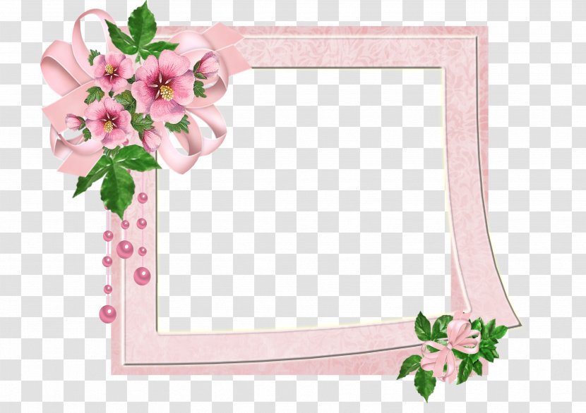 Picture Frames Flower Forget-Me-Not FREE Desktop Wallpaper - Pink Frame Transparent PNG