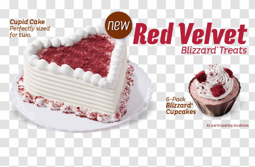Ice Cream Cake Red Velvet Dairy Queen - Frozen Dessert Transparent PNG