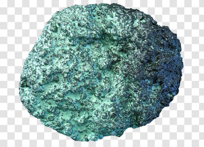 Metallic Color Turquoise Green - Igneous Rock - Mosaic Transparent PNG