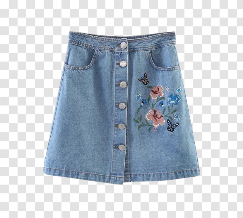 Denim Skirt Jeans Fashion - Miniskirt Transparent PNG