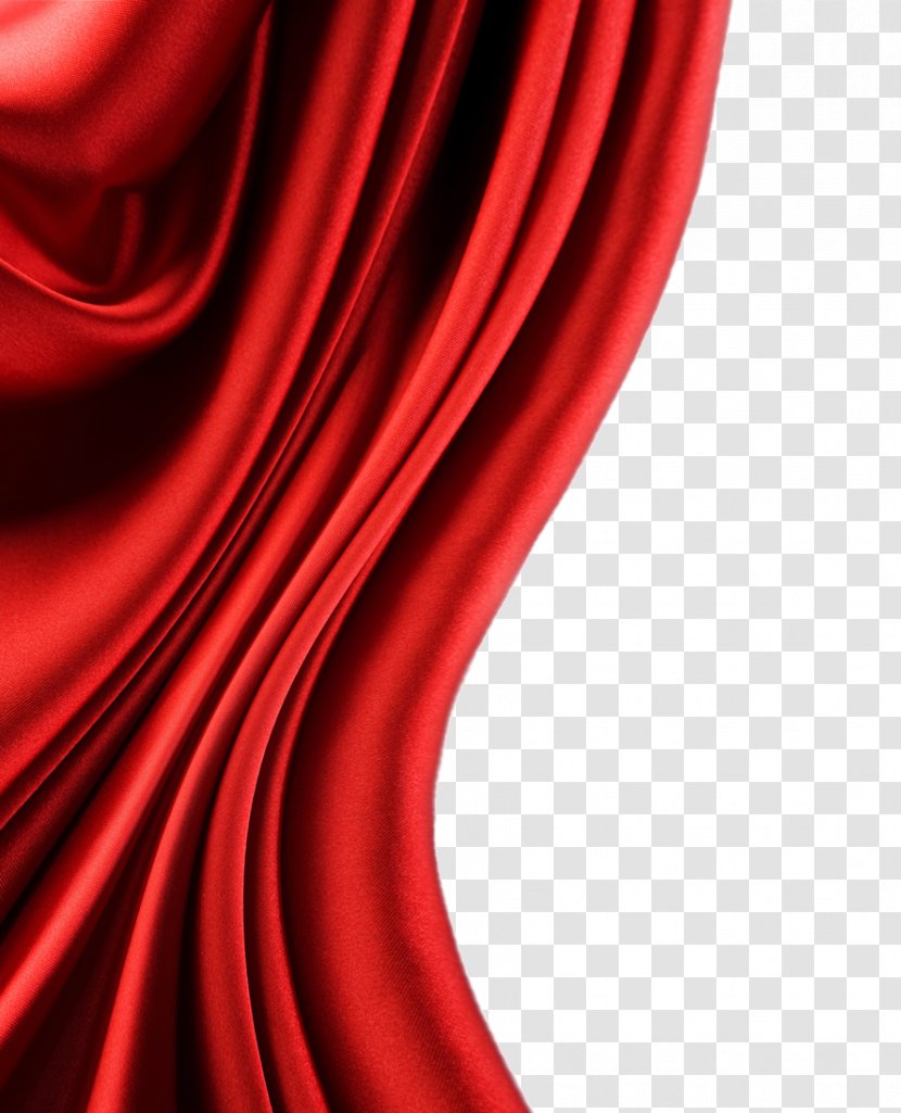 Satin Textile Silk Red - Cartoon - Transparent Image Transparent PNG