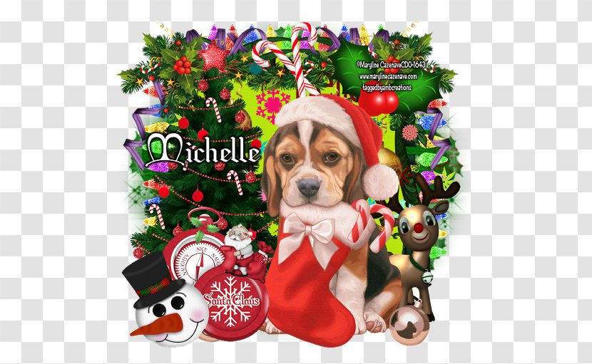 Beagle Dog Breed Puppy Christmas Ornament Transparent PNG