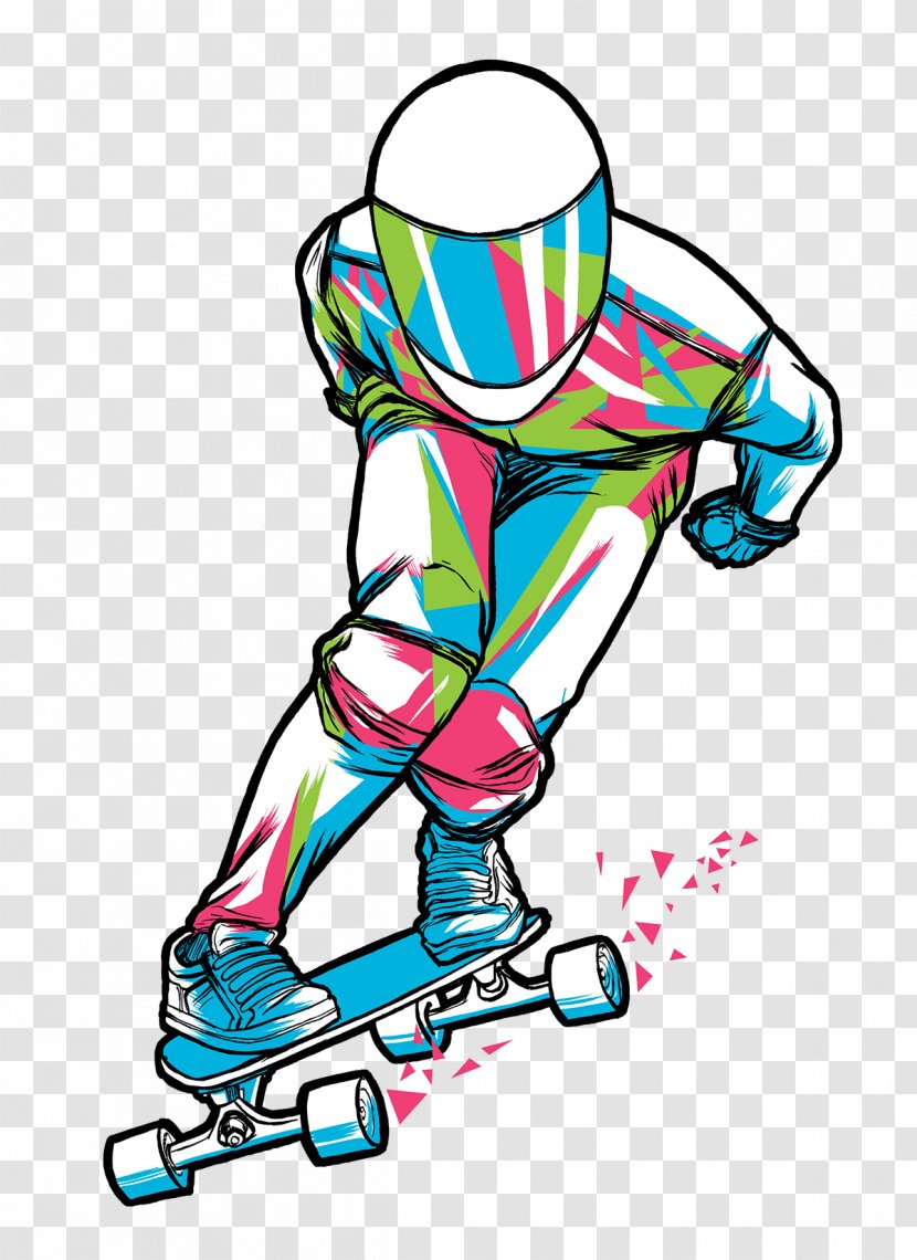 Sporting Goods Longboarding Downhill Mountain Biking Clip Art - Skateboarding - Skateboard Transparent PNG
