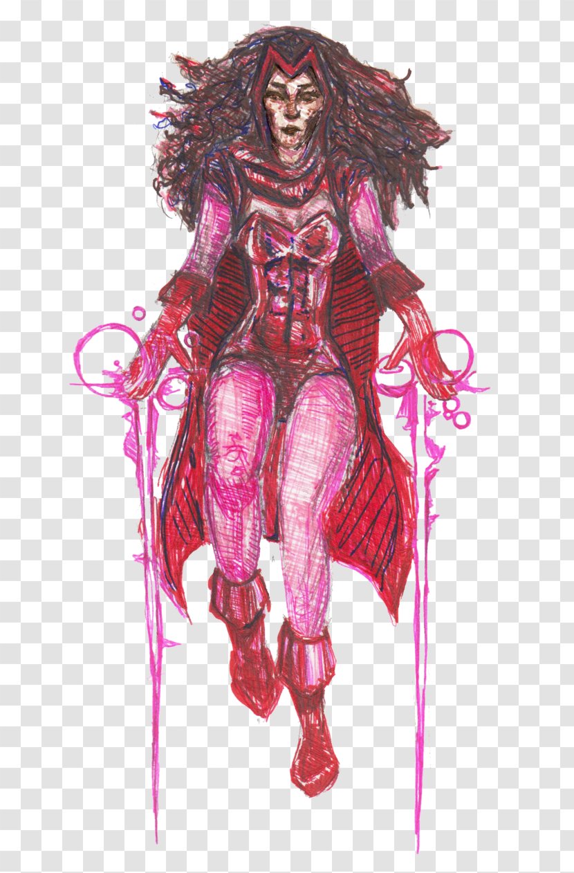 Wanda Maximoff Art Supervillain Superhero Legendary Creature - Scarlet Witch Transparent PNG