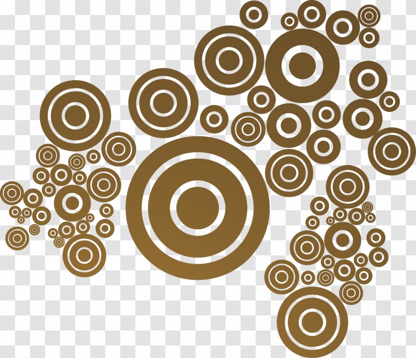 Clip Art - Logo - Painted Brown Circle Pattern Transparent PNG