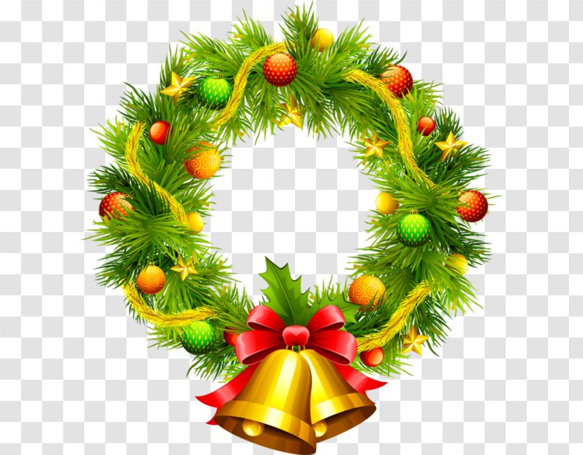 Wreath Vector Graphics Christmas Day Clip Art - Garland Transparent PNG