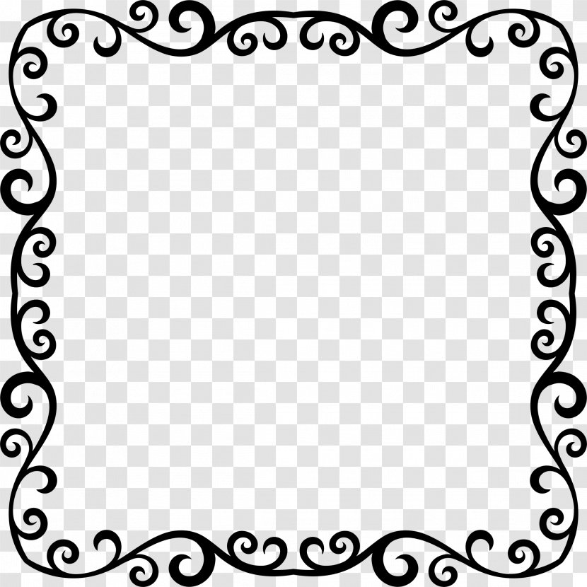 Borders And Frames Picture Clip Art - Area - Monochrome Transparent PNG